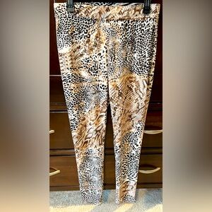 Leopard Leggings Size M Trendy Statement Piece
